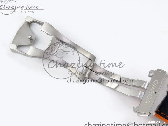 0415 Comfortable Planet Ocean 43.5mm SS VSF 1:1 Best Edition Black Orange Bezel Gray Dial on Nylon Strap A8900 Super Clone V 7730